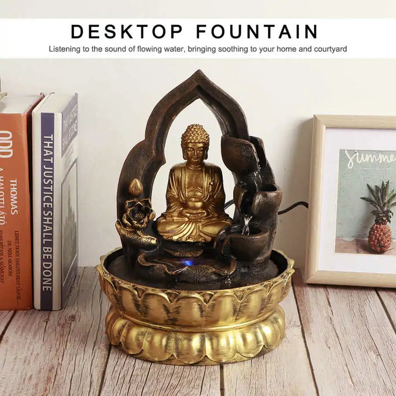 Tabletop Fountain Water Fountain Ornaments Buddha Statue